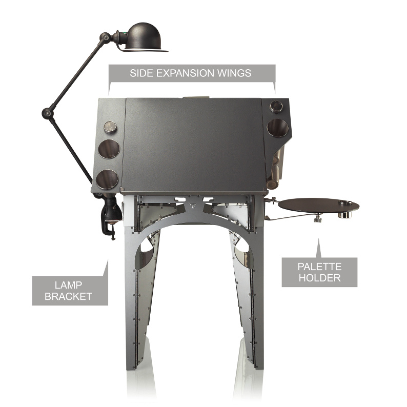 Art Cricket Easel with the selected work surface and extension options