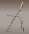 Tilt folding chair birch - side view